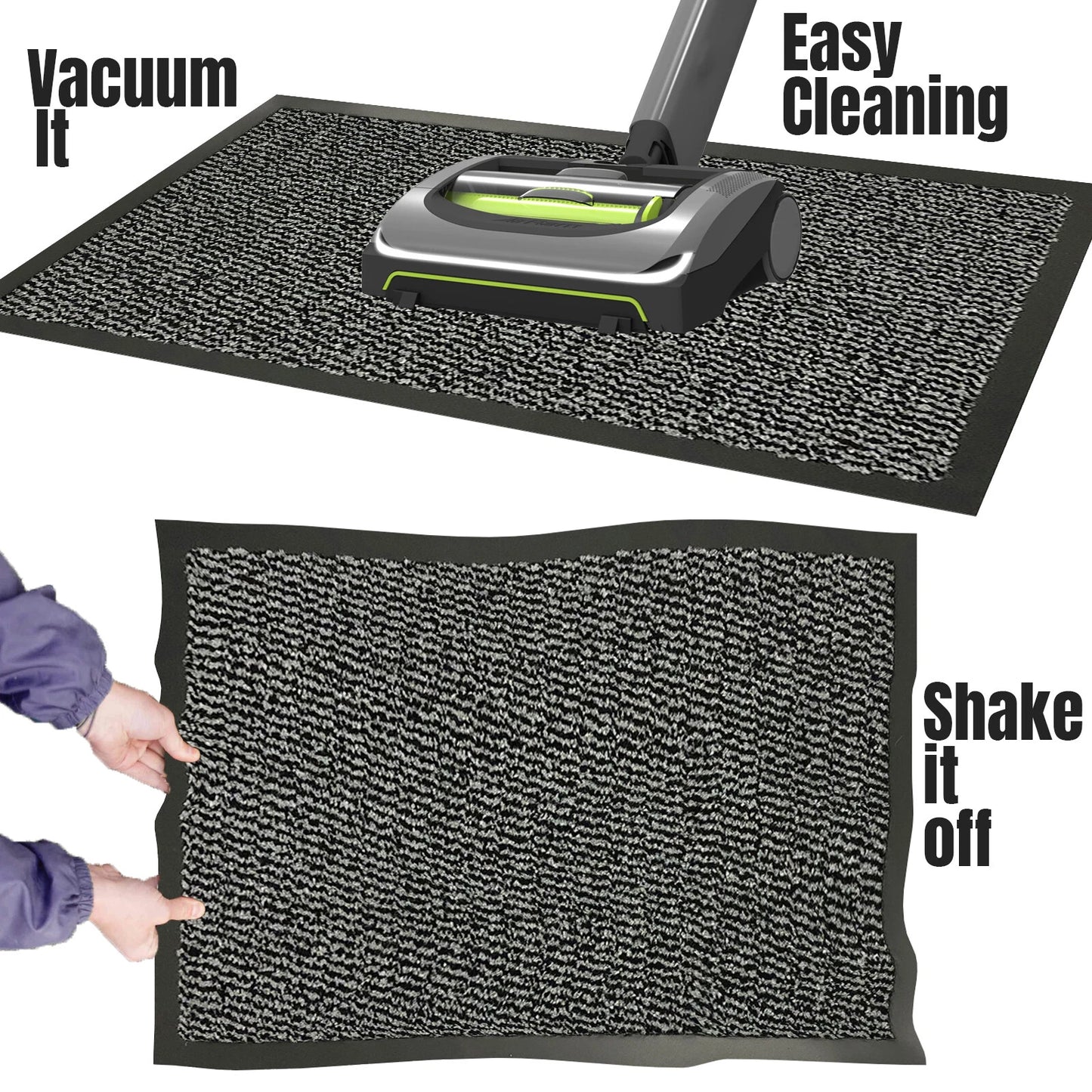 Large Heavy Duty Door Mat Non Slip Rubber Barrier Mats Kitchen Hallway Floor Rug