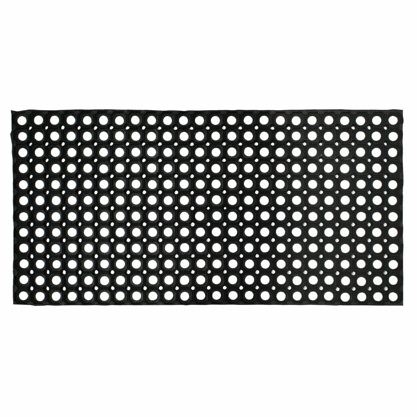 2x Rubber Door Entrance Mat Heavy Duty Non Slip Dirt Catcher Honeycomb 50x100cm