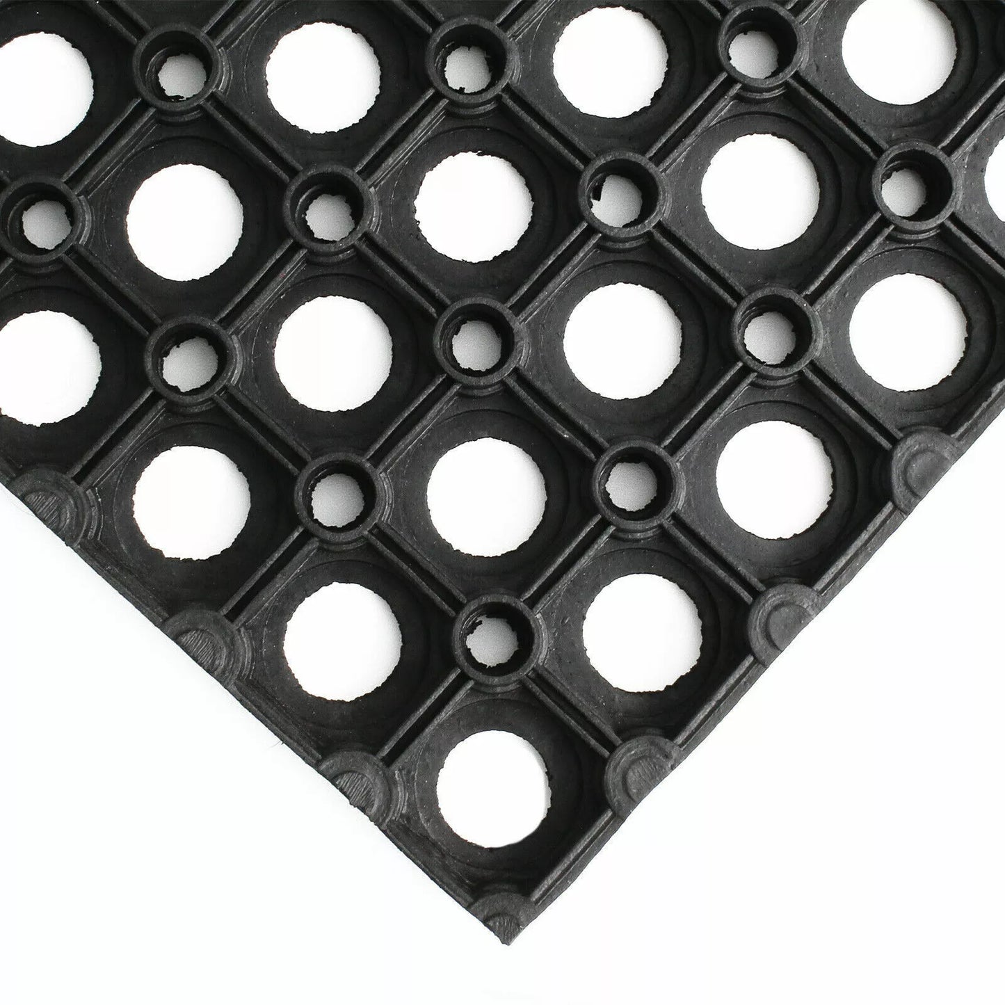 2x Rubber Door Entrance Mat Heavy Duty Non Slip Dirt Catcher Honeycomb 50x100cm