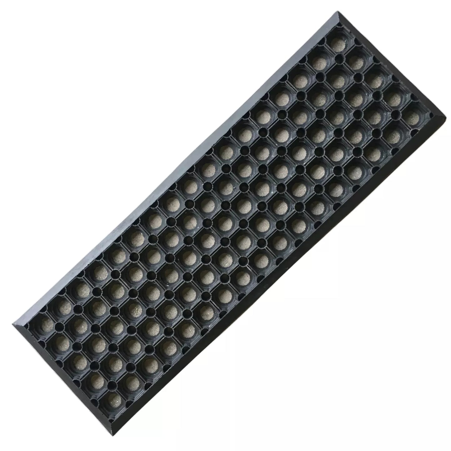 Rubber Safety Stair Tread Mat, Heavy Duty, Non-Slip, Anti-Fatigue 75 cm x 25 cm
