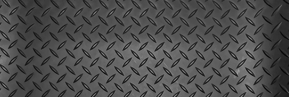 Black Rubber Matting Anti Slip Sheet in Checker Finish 3mm Thick & 250mm Wide
