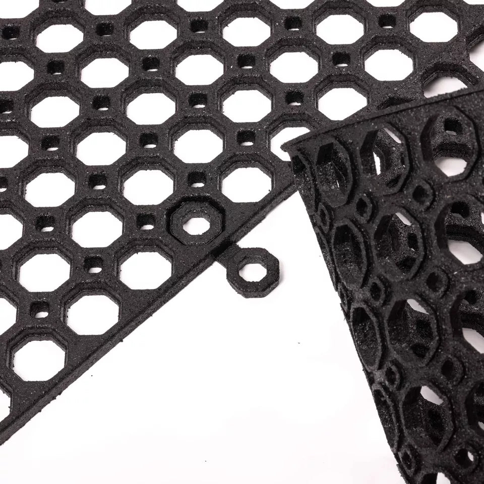 Anti-Fatigue Rubber Indoor & Outdoor Entrance Door Mat Workshop Non-Slip in 4 Sizes