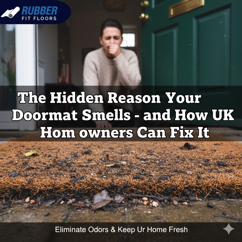 Image illustrating the causes of smelly door mats and solutions for UK homeowners to address the issue effectively.