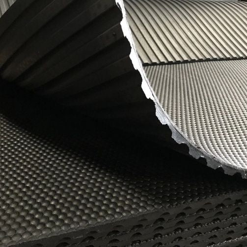 Rubber Gym mat, Commercial Flooring 12 mm (6 x 4) Foot/ Hammer Top Hard rubber