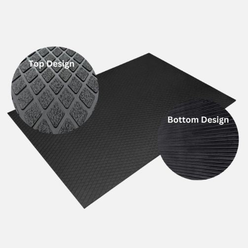 Horse/Cow Rubber Stable Gym Mat/Diamond Top 12mm x 6'x4' Special Price