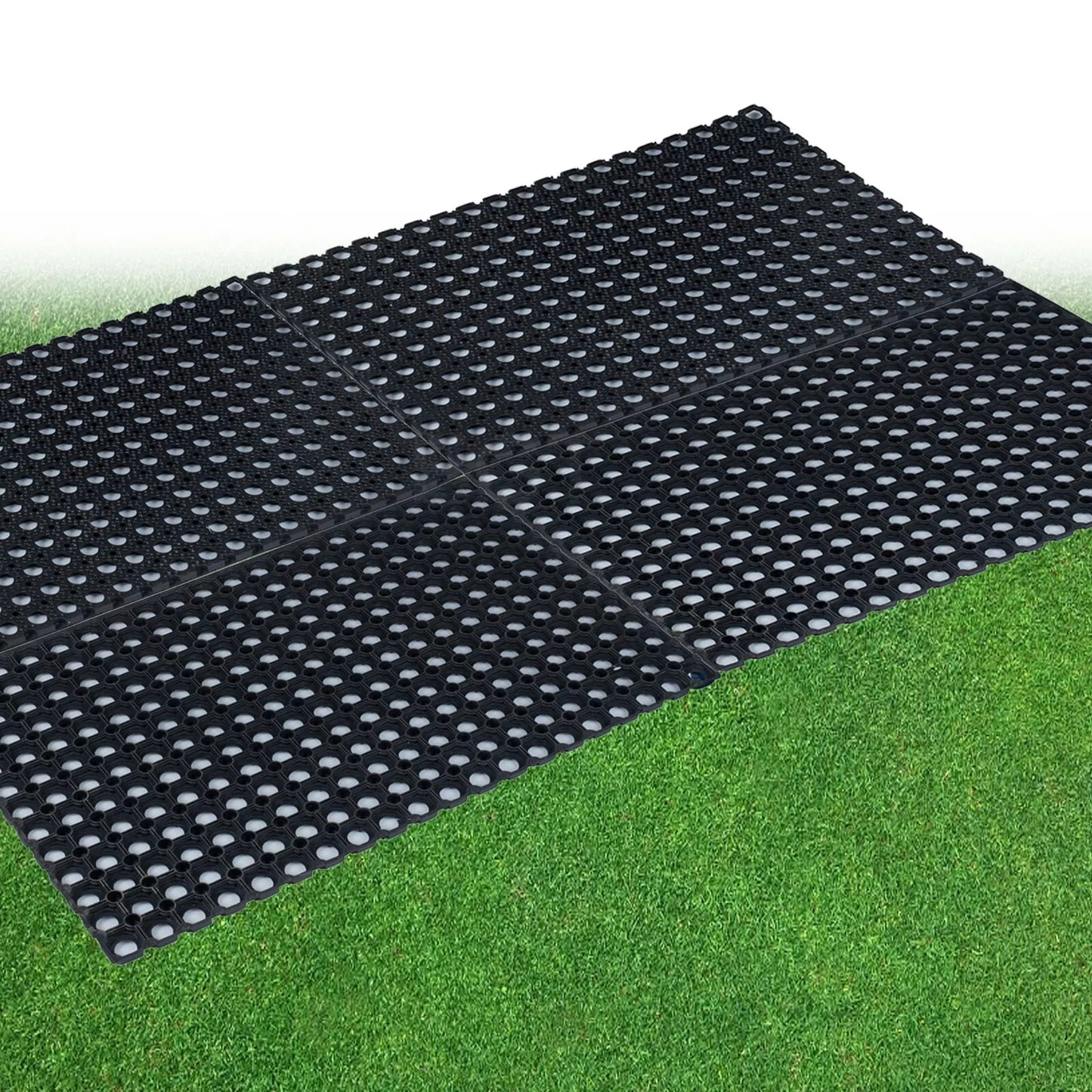 Rubber Grass Mats 80 x 50cm Floor Matting Safety Children's Playground Garden