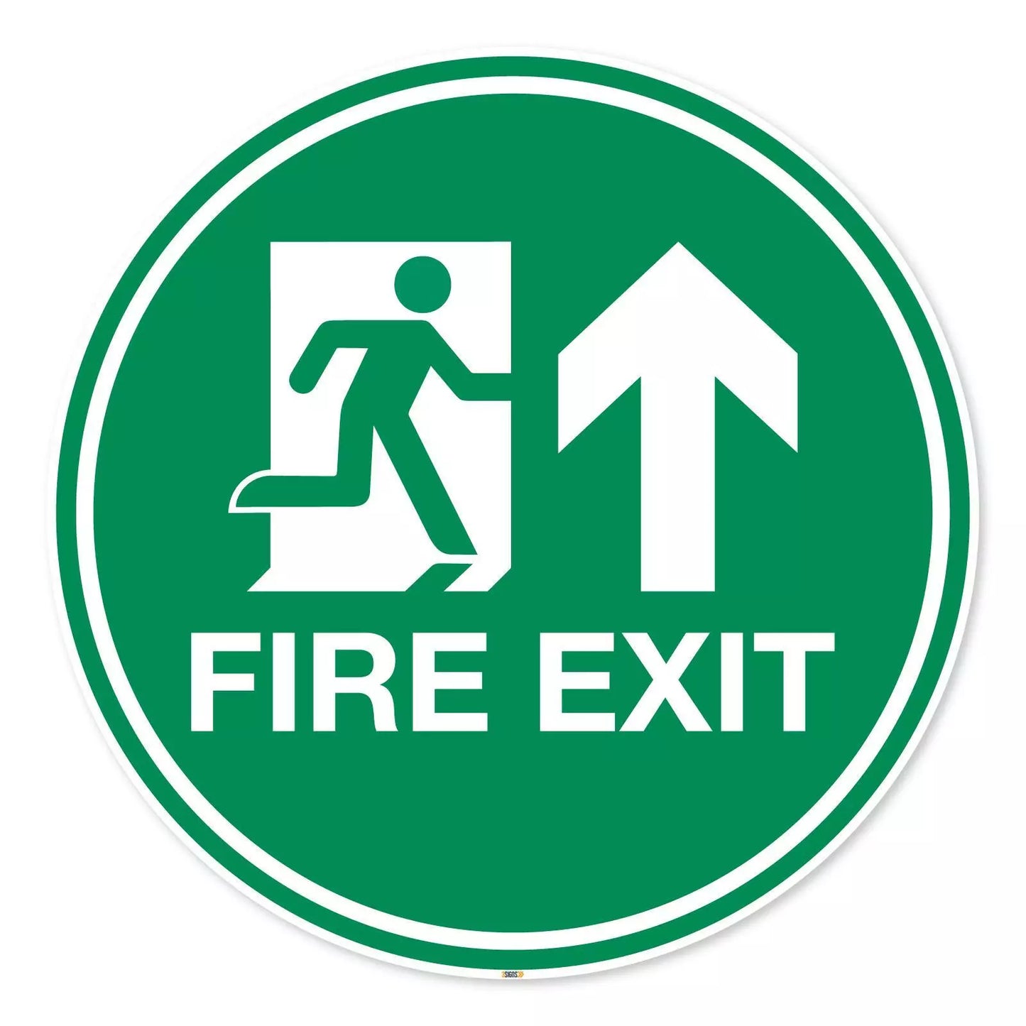 Fire Exit Floor Safety Markers, Anti-slip Vinyl Sticker, Wearhouse Factory Signs