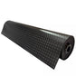 Heavy Duty PVC Vinyl Flooring Matting Garage Work Van Checker Coin Square | Black Color
