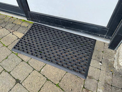 Rubber Drainage Entrance Mat. Heavy Duty Indoor Outdoor 40x70cm
