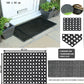 Door Entrance Mat Heavy Duty Non Slip Dirt Catcher Honeycomb Rubber Outdoor | Grid Pattern