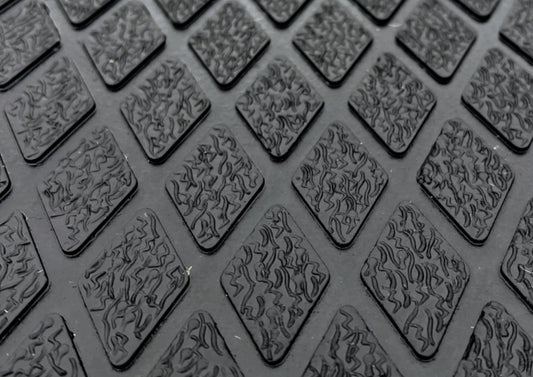 Rubber Stable Gym Mat Diamond Top 12mm x 6'x4' Special Price