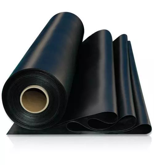 Solid Black Rubber Sheet X 1.4MTR Wide Various Thicknesses