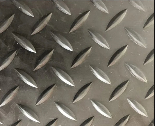 Rubber Floor Gym mats, Commercial Flooring 6ftx4ftx12mmFoot Checker Top