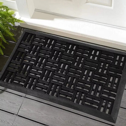 Large Rubber Door Mat Heavy Duty Entrance Non Slip Welcome Garden Indoor Outdoor