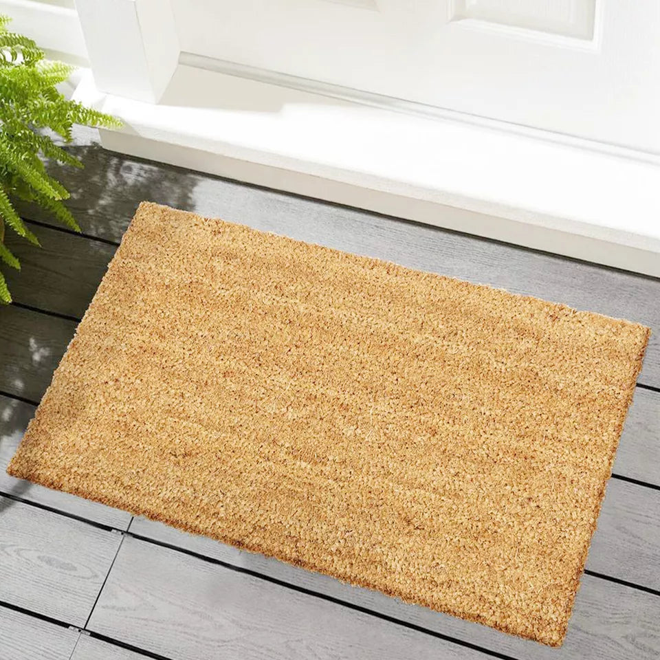 Natural Coir Door Mat Entrance Front Door Rubber Mats Indoor Outdoor Heavy Duty