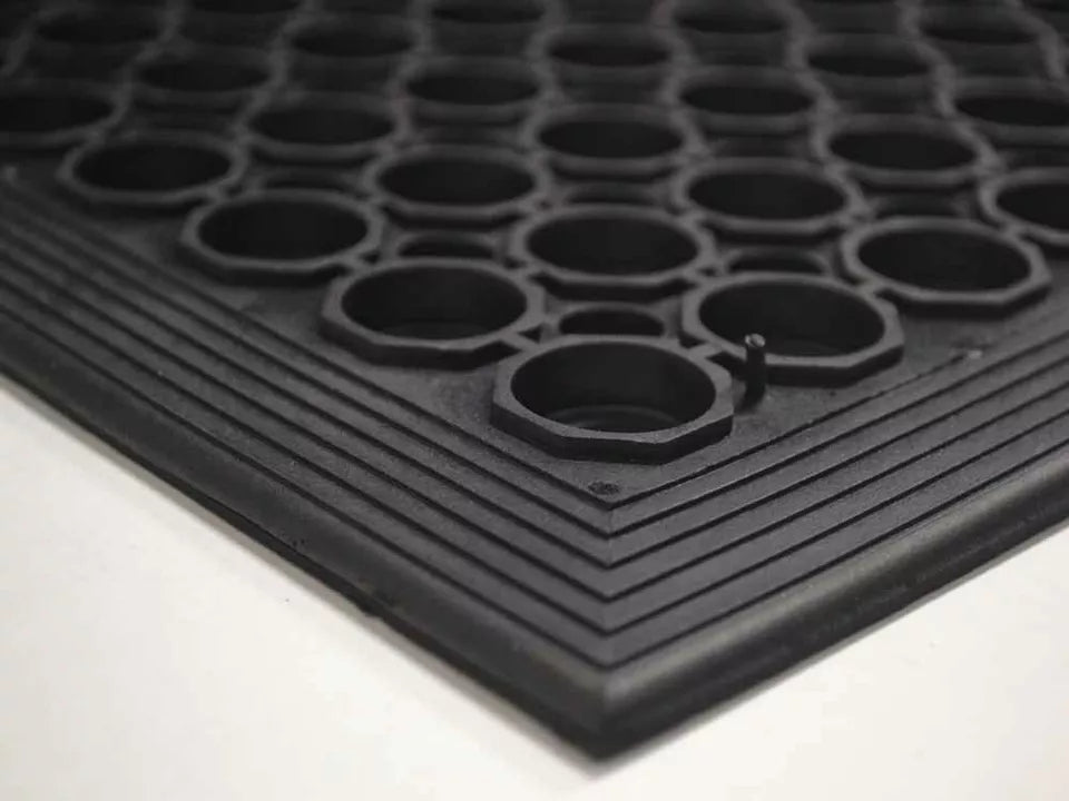 Large Rubber Mats Heavy Duty Ring Matting Entrance Big Safety Workplace Outdoor