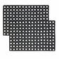 Door Entrance Mat Heavy Duty Non Slip Dirt Catcher Honeycomb Rubber Outdoor | Grid Pattern