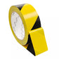 Hazard Warning Tape Black&Yellow Floor Aisle Marking Sealing for Warehouse