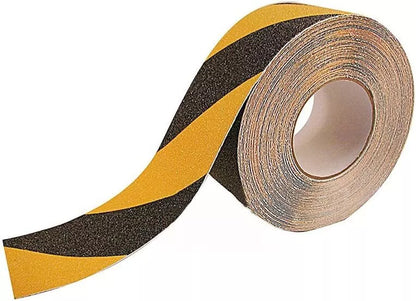 Anti Slip Tape Hazard Black Yellow Warning Self Adhesive Easy Safety Non Slip