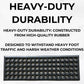 Rubber Safety Stair Tread Mat, Heavy Duty, Non-Slip, Anti-Fatigue 75 cm x 25 cm