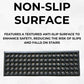 Rubber Safety Stair Tread Mat, Heavy Duty, Non-Slip, Anti-Fatigue 75 cm x 25 cm
