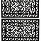 Decorative Rubber Door Mat Outdoor Indoor Heavy Duty Entrance Floor Mat 45x75cm