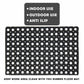 Door Entrance Mat Heavy Duty Non Slip Dirt Catcher Honeycomb Rubber Outdoor | Grid Pattern