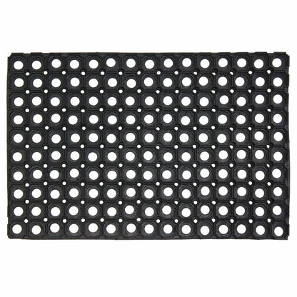 Door Entrance Mat Heavy Duty Non Slip Dirt Catcher Honeycomb Rubber Outdoor | Grid Pattern