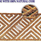 Natural Coir Door Mat Entrance Front Door Rubber Mats Indoor Outdoor Heavy Duty