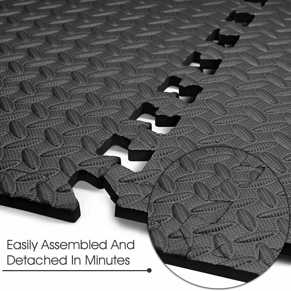 EVA Interlocking Soft Foam Gym Flooring Mat | Yoga Tiles