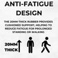Rubber Safety Stair Tread Mat, Heavy Duty, Non-Slip, Anti-Fatigue 75 cm x 25 cm