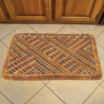 Natural Coir Door Mat Entrance Front Door Rubber Mats Indoor Outdoor Heavy Duty