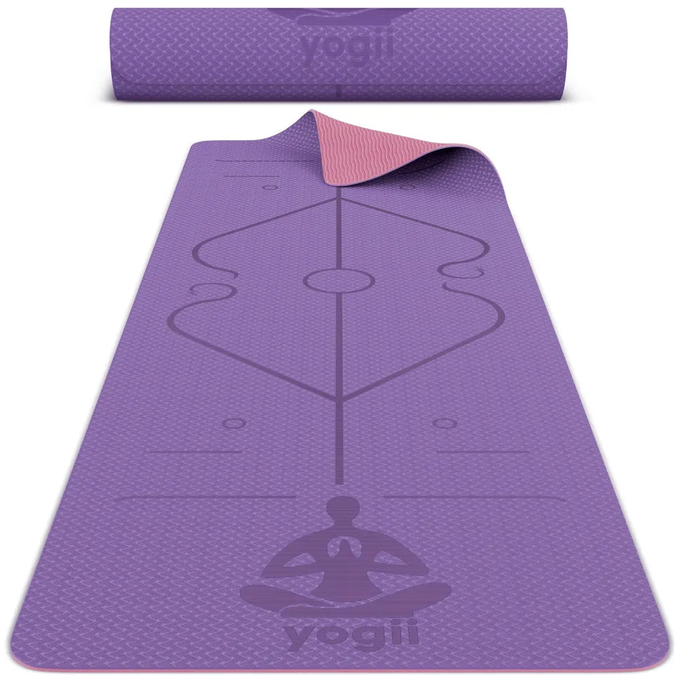 Yoga Mat Thick Non Slip TPE Foam Gym Pilates Exercise Workout Fitness Gymnastics | Yoga Mat Only