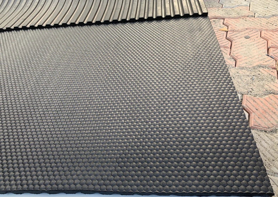 Gym Soiled Rubber Flooring mat, 12mm Thickness (6ft x 4ft),Special Price