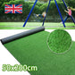 2M Artificial Grass Garden Turf Offcut Roll End Realistic Lawn Fake Carpet Mat