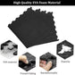 Black Interlocking Floor Mat EVA Soft Foam Gym Yoga Exercise Fitness Gymnastics