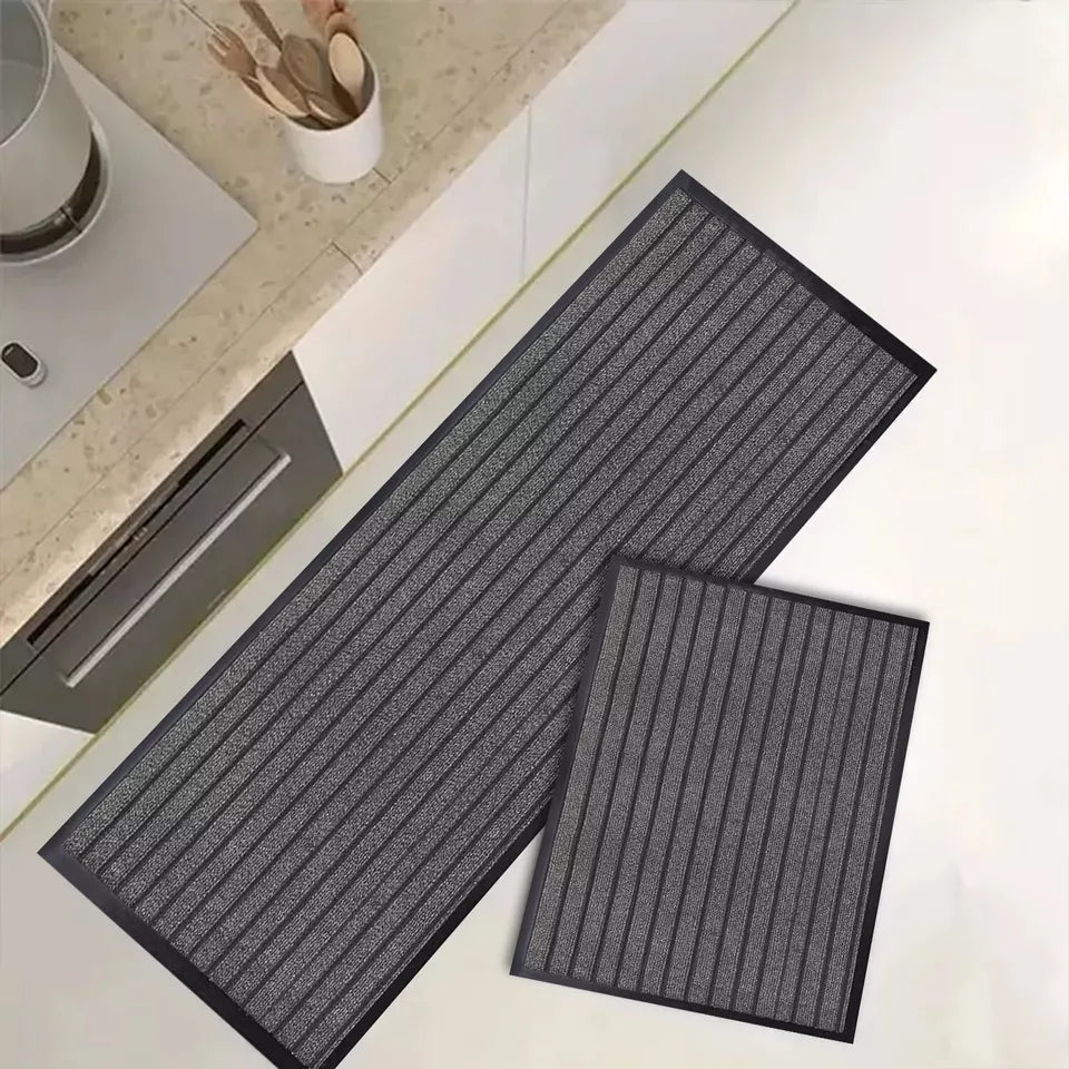 Non-Slip Kitchen Runner Rug Anti Fatigue Floor Carpet Runners Washable Door Mats | Set Of 2 - (40x60 & 60x90 cm)