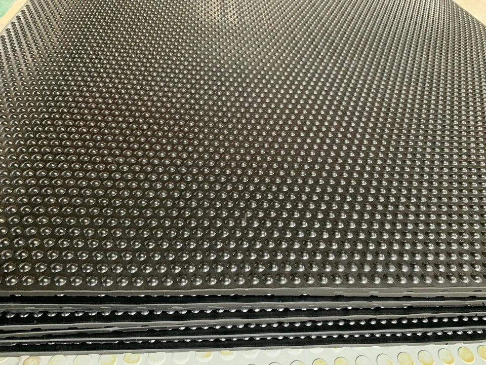 Rubber Floor Gym mats, Commercial Flooring 18mm(6ftx4ft) Foot Bubble Top Pattern