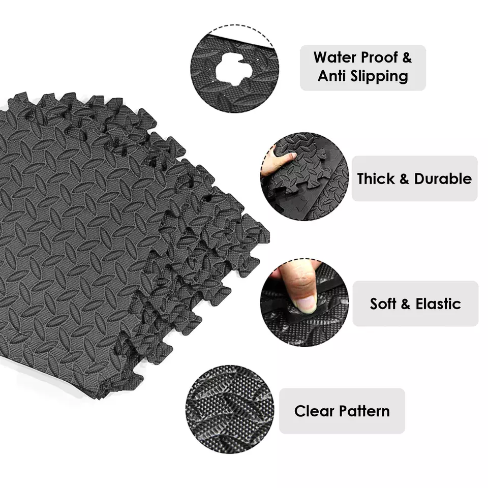 EVA Interlocking Floor Mats Soft Foam Gym Flooring Mat Yoga Tiles