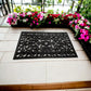 Decorative Rubber Door Mat Outdoor Indoor Heavy Duty Entrance Floor Mat 45x75cm